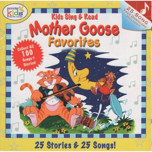 Kids Sing & Read Mother Goose Favorites 25 Stories & 25 Songs! FREE Download - Picture 1 of 2